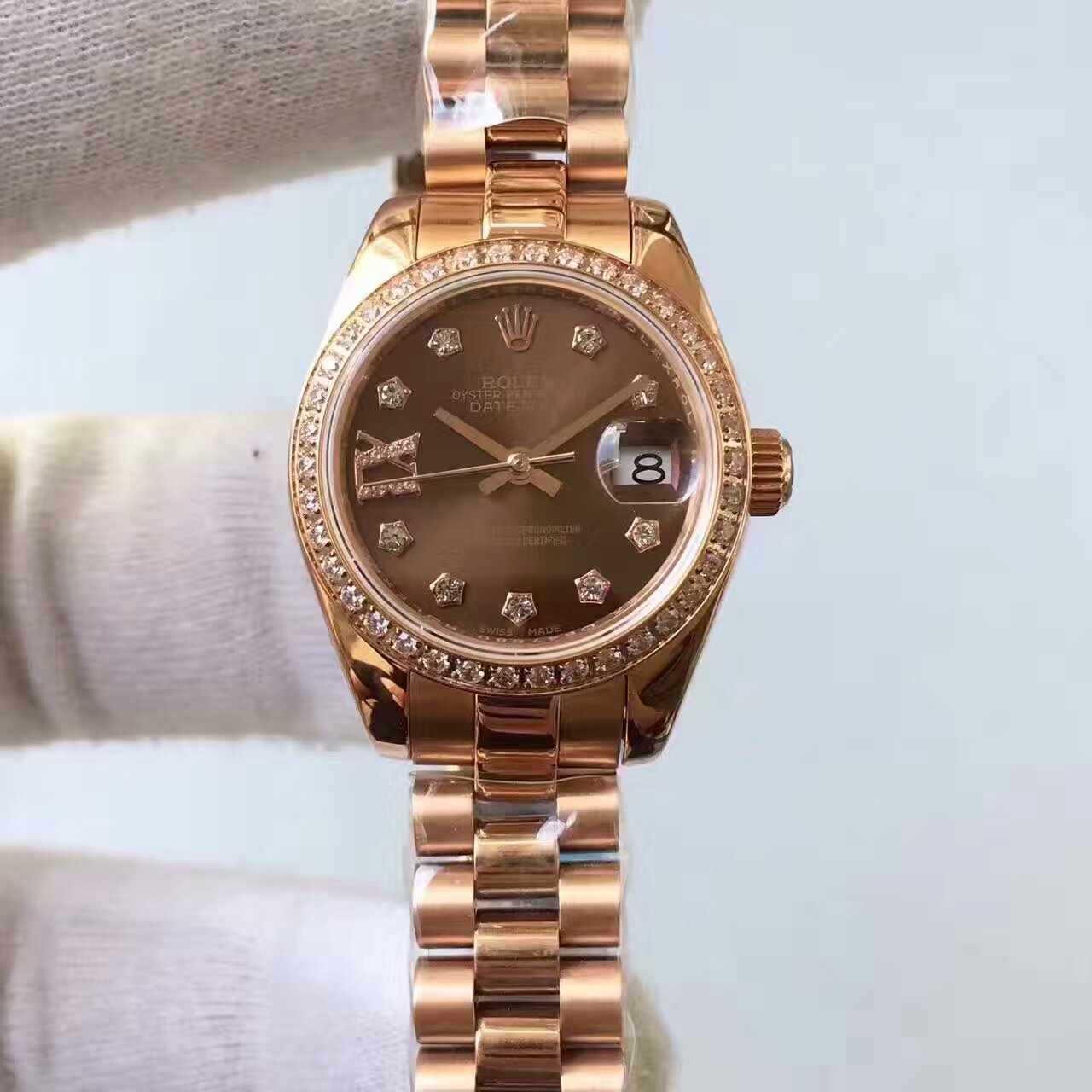 【台湾 Factory 1:1高仿精仿手表】 Rolex 女装  Datejust 系列279135RBR-83345 wrist watch 