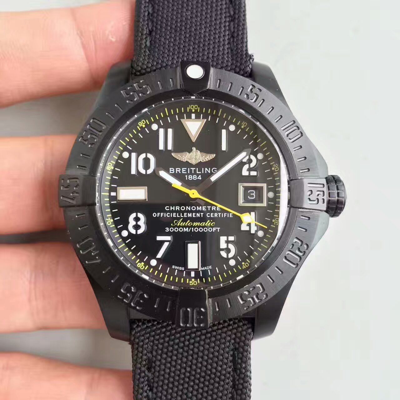 【BL一比一超A精仿手表】 Breitling 黄针限量版breitling avenger seawoif II 香港限量版