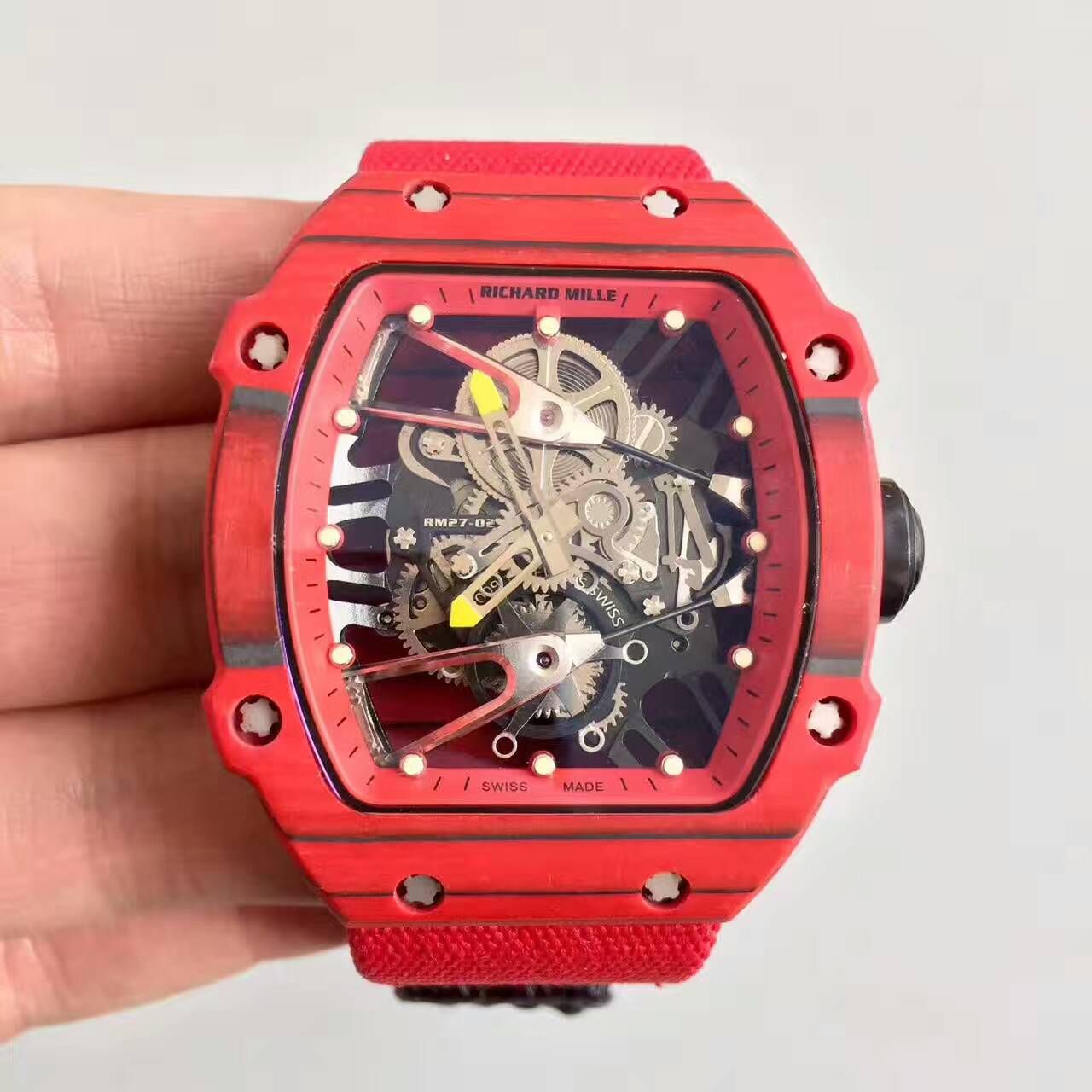 【RM Factory 一比一超A高仿手表】RICHARD MILLE ( wrist watch 型号:RM27-02）NTPT多彩 watchcase  wrist watch 