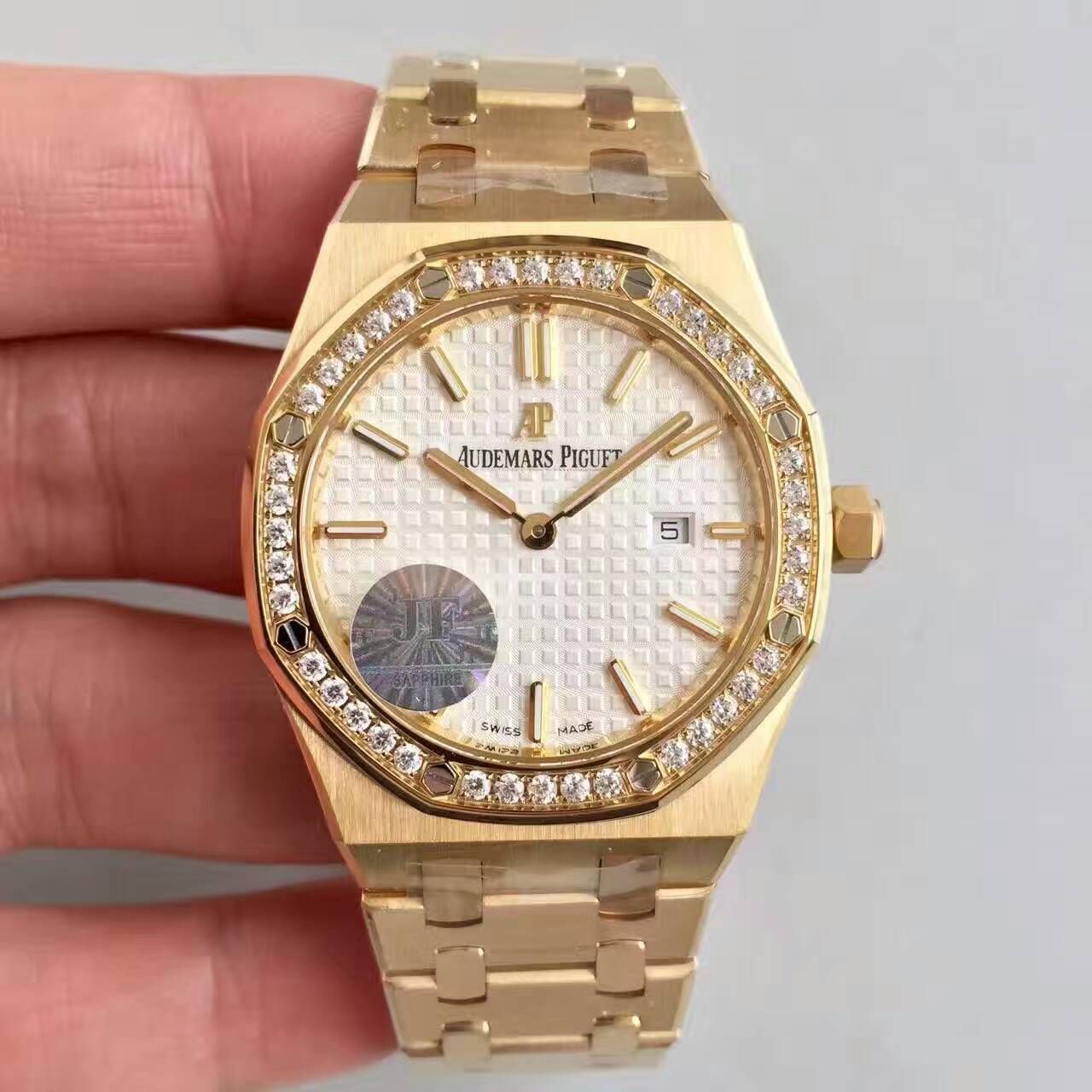 【JF1:1超A复刻手表】Audemars Piguet 皇家橡树系列高仿67651BA.ZZ.1261BA.01女士石英 wrist watch 