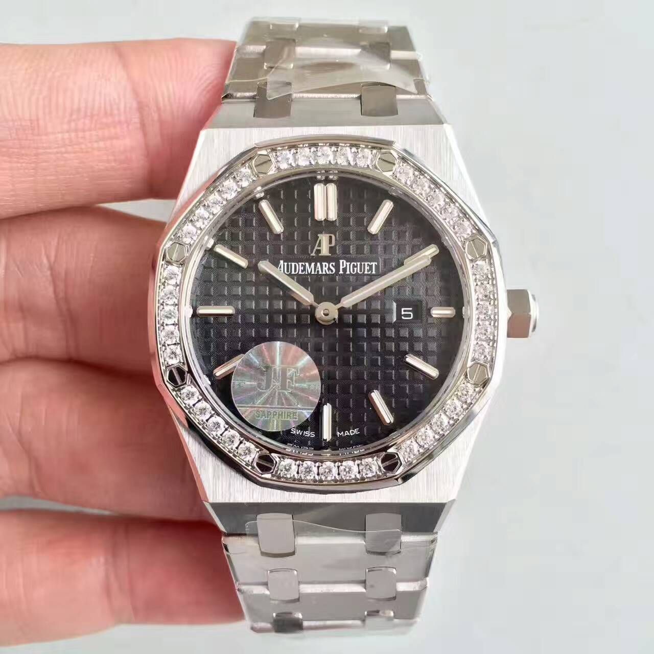 【JF一比一超A复刻手表】Audemars Piguet 皇家橡树系列高仿67651ST.ZZ.D002CR.01女士石英 wrist watch 