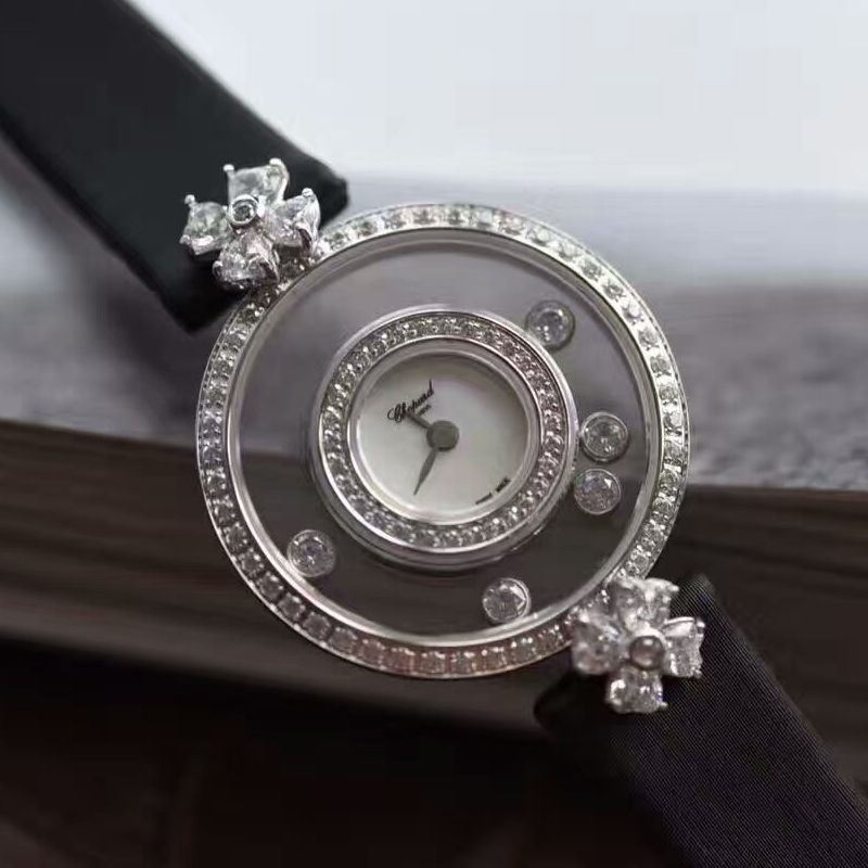  Chopard 四叶草高仿复刻HAPPY DIAMONDS系列203957-1201女士石英 wrist watch 