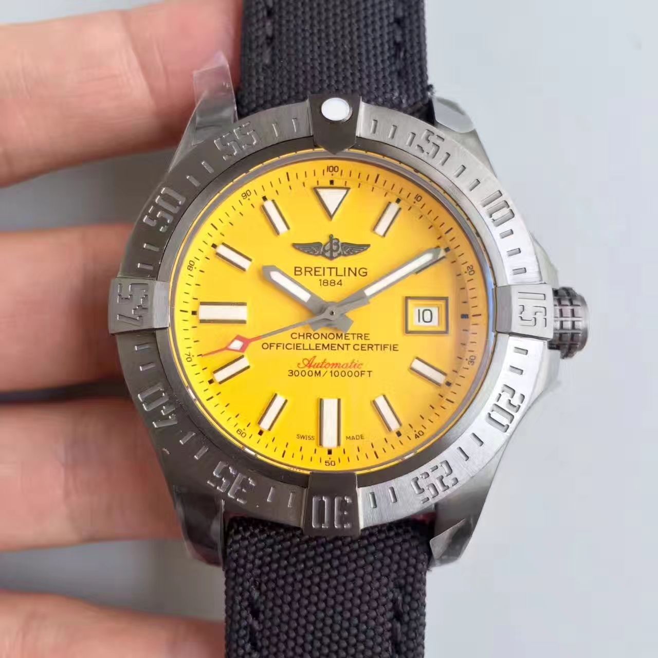 【GF Factory 一比一超A高仿手表】【游泳神器】 Breitling 复仇者二代深潜海狼系列黄鸟 M17331E2|I530|109W|M20BASA.1 wrist watch 