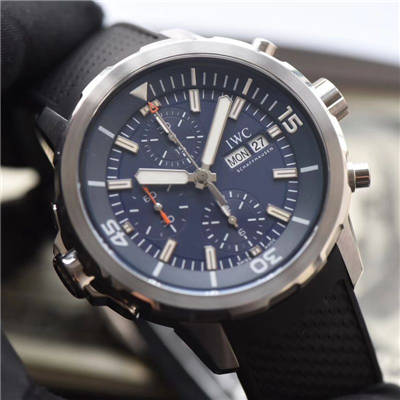 【独家视频测评V6 Factory 一比一超A高仿手表】 IWC 海洋时计系列IW376805蓝面 wrist watch 