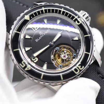 【 Video analysis ZF一比一超A高仿手表】Blancpain  Fifty Fathoms 系列 Tourbillon  wrist watch 