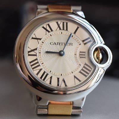 【HBBV6一比一超A高仿手表】 Cartier  蓝气球系列W69008Z3女士33/36毫米间金石英 wrist watch 