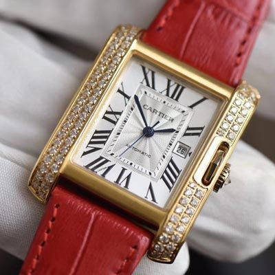 【K11一比一超A高仿手表】 Cartier  坦克 TANK ANGLAISE系列WT100017女士 wrist watch 