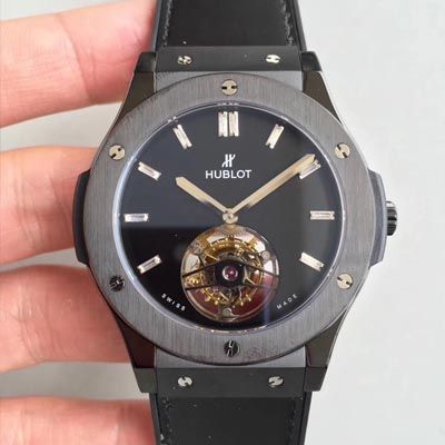 【TF一比一超A高仿手表】 hublot 经典融合系列 505.CS.1270.VR Tourbillon  wrist watch 