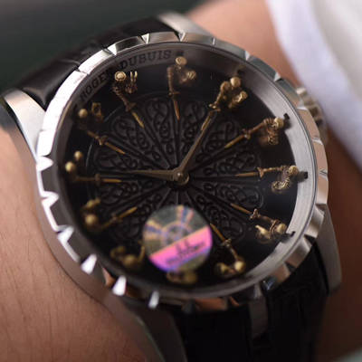 【独家 Video analysis ZZ一比一高仿手表】Roger DubuisEXCALIBUR（王者系列）系列12圆桌骑士RDDBEX0495 wrist watch 