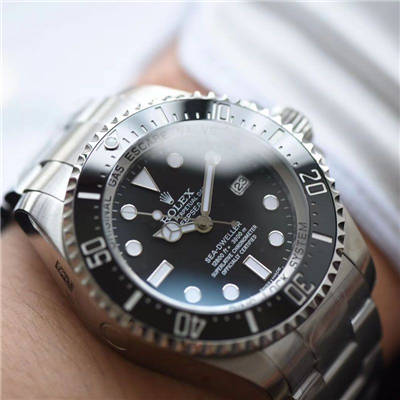 AR黑鬼王904L超级3135机新款 复刻高仿AR Rolex SEA-DWELLER鬼王44MM副本的十年精华