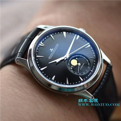 ZF【厚积“薄”发 年度大作】 ZF新品， top 复刻高仿 Jaeger-LeCoultre 月相大师系列1368470《黑面》、Q1368420《白面》 wrist watch 