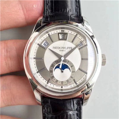 【KM一比一超A高仿手表】 PATEK PHILIPPE 复杂功能计时系列5205G-001、5205G-010、5205G-013 白金 wrist watch 