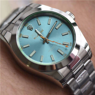 【DJ一比一超A高仿手表】 Rolex MILGAUSS系列116400-GV-72400蓝盘 wrist watch (绿玻璃)