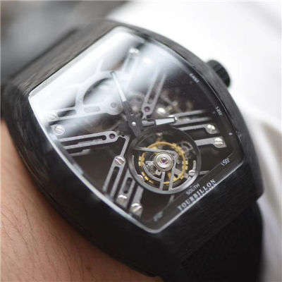 【JB一比一超A精高仿手表】Franck MullerNEW SARATOGE系列V 45 T SQT CARBONE Tourbillon  wrist watch 