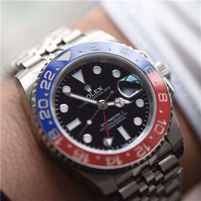 【DJ一比一超A高仿手表】 Rolex  GMT MASTER II系列126710BLRO-0001 wrist watch 可乐圈