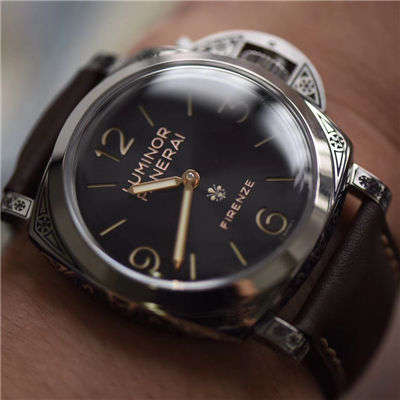 【V9一比一 top 复刻高仿手表】Panerai LUMINOR系列 PAM00972雕花 wrist watch 