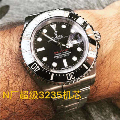 【N Factory 放大招～超级神器】 Rolex  top 复刻高仿手表海使型系列单红126600 wrist watch 