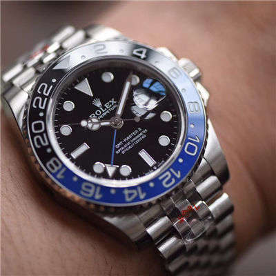 【GM一比一 top 高仿手表】 Rolex  GMT MASTER II系列m126710blnr-0002 wrist watch 