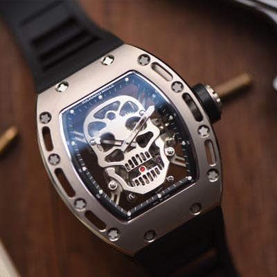 天降神器！ RICHARD MILLE 2019年最劲爆的 top 复刻高仿 Tourbillon  wrist watch ，Richard miller  RM052至尊鬼王骷髅头震撼上市