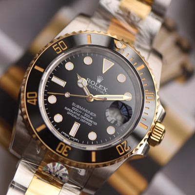  Rolex  Submariner 型系列116613-LN-97203黑盘 wrist watch 【AR一比一复刻高仿间金 Submariner 手表】