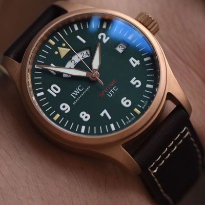 【XF超A高仿手表】IWC IWC 表飞行员系列IW327101 wrist watch ，青铜喷火战机飞行员