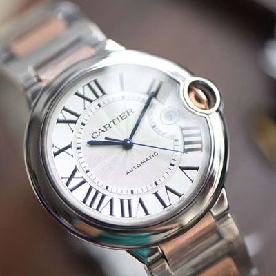  Cartier  蓝气球系列W2BB0004 wrist watch 【V9 Factory 一比一复刻高仿手表】V9 Factory 18K包金蓝气球间金款男款42毫米