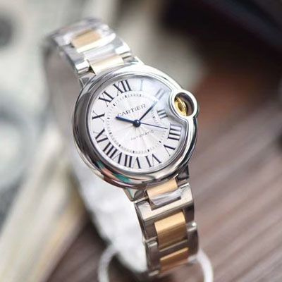  Cartier  蓝气球系列W2BB0002 wrist watch 33毫米【V9一比一高精仿女表】V9 Factory 18K包金蓝气球间金款