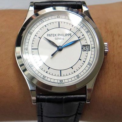 【ZF一比一超A高仿】 PATEK PHILIPPE 古典表系列5296G-001 白金 wrist watch 