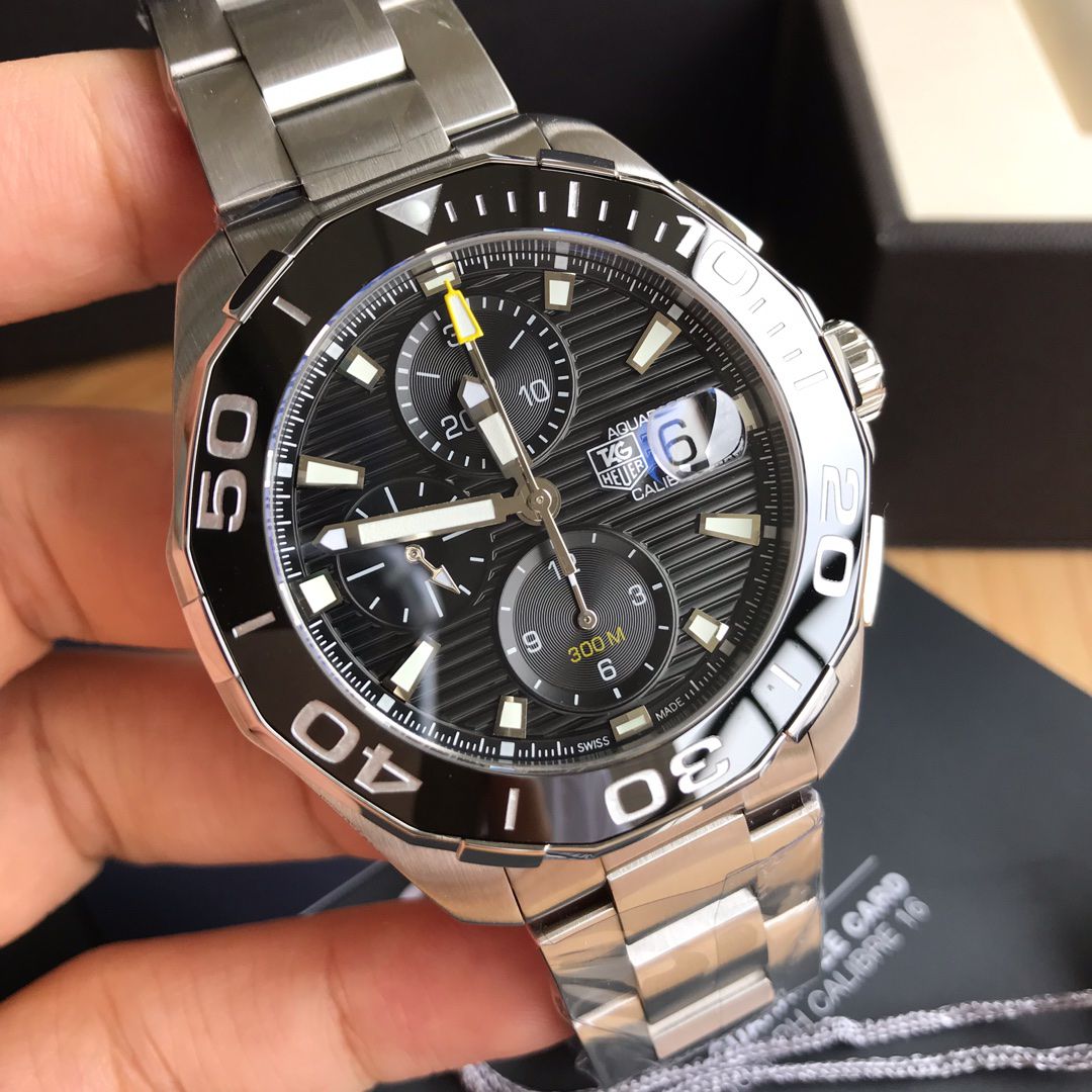 【 Video analysis 】 TAG Heuer 竞潜系列CAY211A.BA0927 wrist watch ，CAY211A.FC6361， TAG Heuer 竞潜系列原单计时机械表，搭载原装瑞士ETA7750机械 Movement 