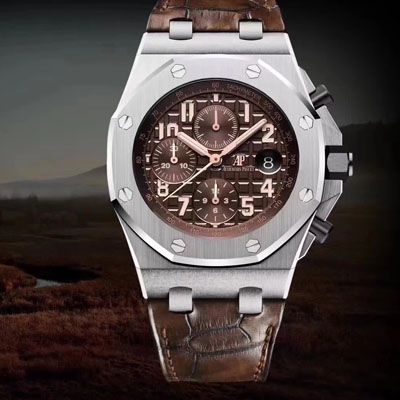 Audemars Piguet  Royal Oak Offshore 系列26470ST.OO.A820CR.01 wrist watch 【JF一比一高仿手表】A P26470＂哈瓦那＂42毫米计时码表系列