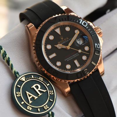 【 Video analysis 】AR Rolex  Yacht-Master 系列116655-Oysterflex bracelet wrist watch （AR一比一高仿 Rolex 金游艇）