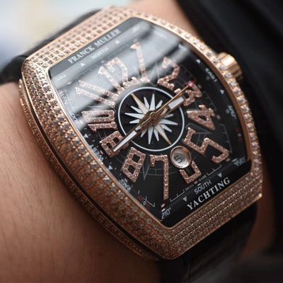 【ABS一比一超A高精仿Franck Muller】Franck MullerMEN'S COLLECTION系列V 45满钻 wrist watch 