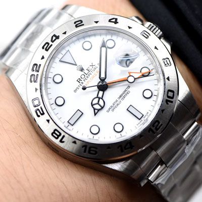  Rolex 探险家型系列m216570-0001 白盘 wrist watch 一比一超A高仿【N Factory 探险家二代超级3187自动机械 Movement 】