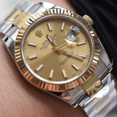 【 Video analysis AR Factory 一比一复刻高仿 Rolex  Datejust 手表】复刻的手表 Rolex   Datejust 系列116333-72213香槟盘 wrist watch 