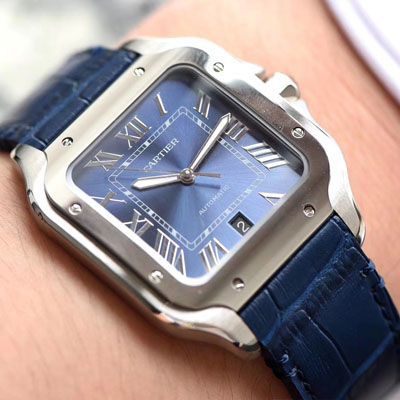 【V6 Factory 一比一 Cartier 复刻高仿手表】 Cartier   Santos 系列WSSA0013（大号） wrist watch 