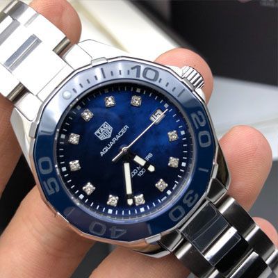 【渠道原单真钻女表】 TAG Heuer 竞潜系列WAY131L.BA0748，WAY131M.BA0748 wrist watch 