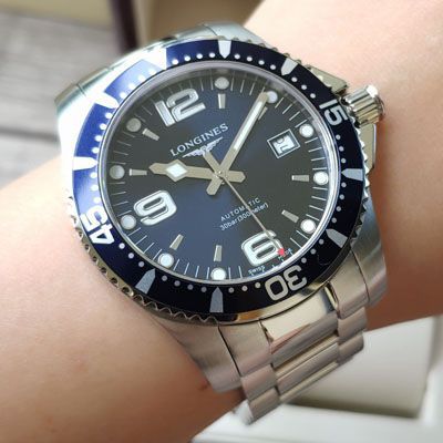 【渠道原单】 Longines 康卡斯潜水系列L3.742.4.96.6 wrist watch 