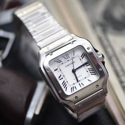 【HBBv6 Factory 1:1复刻高仿 Cartier  女表】 Cartier   Santos WSSA0010（中号） wrist watch 