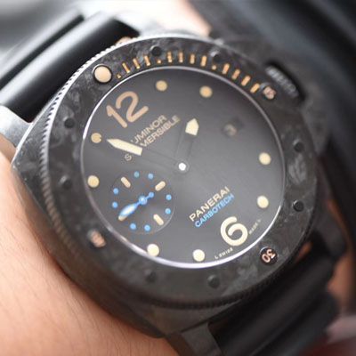 【XF Factory Panerai 复刻表】XF copy customized 版本稀有款式可不能错过！XF 锻造 carbon fiber 壳PAM00616 限量版！