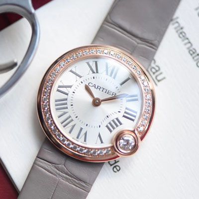 【台湾 Factory 白气球复刻高仿女表】 Cartier  BALLON BLANC DE  Cartier 系列WJBL0008 wrist watch 