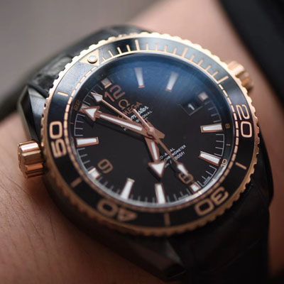 VS Factory OMEGA Seamaster 深海之黑全 Composite  top 复刻OMEGA手表215.63.46.22.01.001 wrist watch 