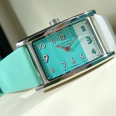 【渠道 copy customized 】蒂芙尼拼色夜光手表，世界上最迷人的蓝色，tiffany blue女装 wrist watch ！