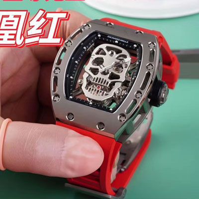 【 Video analysis EUR Factory  RICHARD MILLE 复刻高仿手表】Richard Mille至尊骷髅头鬼王RM052凤凰红配色