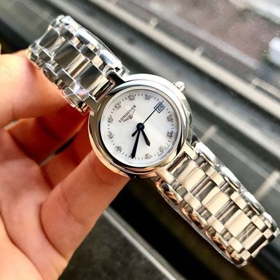 【渠道原单真钻Longines女表】 Longines 优雅PRIMALUNA心月系列L8.110.4.87.6 wrist watch 