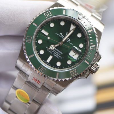 【 Video analysis 最完‎美复刻高仿​Rolex Submariner ‎SUBN Factory V10升​级版】 Rolex  Submariner 型系列116610LV-97200绿盘 wrist watch 