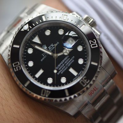 【 Video analysis N Factory V10版本Rolex Submariner 高仿表】 Rolex  Submariner 型系列116610LN-97200黑盘 wrist watch 