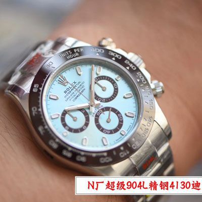 【N Factory  top 复刻手表V3版本冰蓝圈】 Rolex  Cosmograph Daytona  Ditongna 高仿m116506-0001 wrist watch 