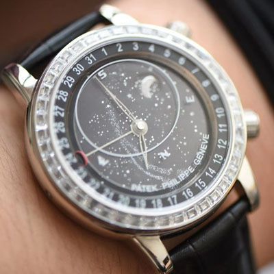 【台湾 Factory PATEK PHILIPPE 璀璨星空升级版～】 PATEK PHILIPPE 超级复刻高仿复杂功能计时系列6104R wrist watch 