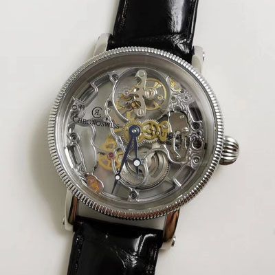 JB‌ Factory 高仿瑞宝Chronoswiss镂空 Tourbillon   wrist watch 