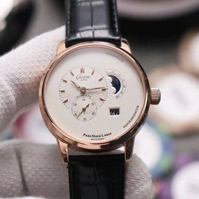 【TZ Factory 官网超A高仿手表】glashuette original原创 PANO MATIC LUNAR偏心系列1-90-02-45-35-04 wrist watch 